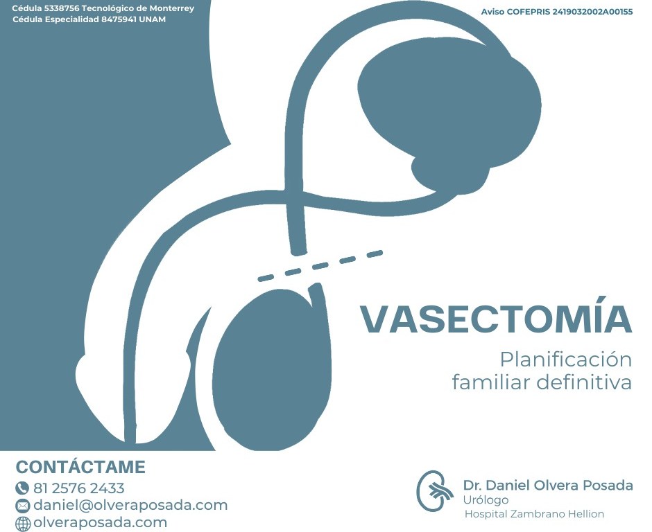 Ad creative for Dr. Daniel Olvera Posada, urologist